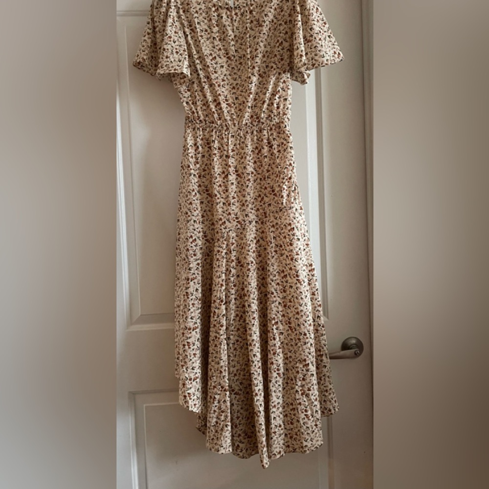 Wishlist Apparel Taupe Floral Dress